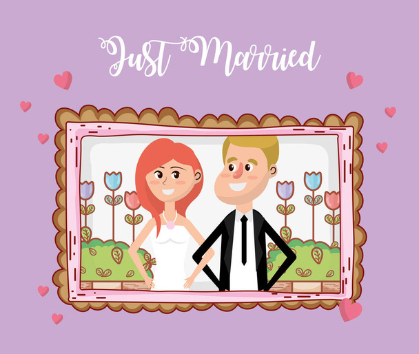 appena sposati matrimonio coppia carta disegno vettore illustrazione grafica design
 - Vettoriali, immagini