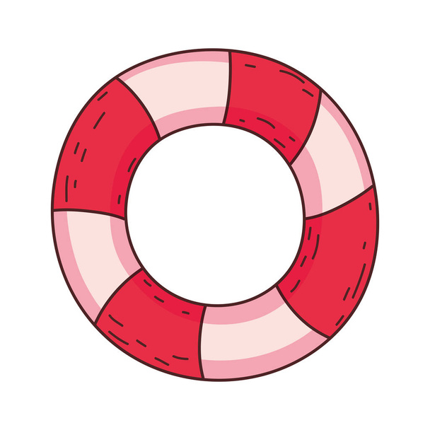 float ναυαγοσώστη απομονωθεί εικονίδιο διανυσματικά εικονογράφηση σχεδιασμός - Διάνυσμα, εικόνα