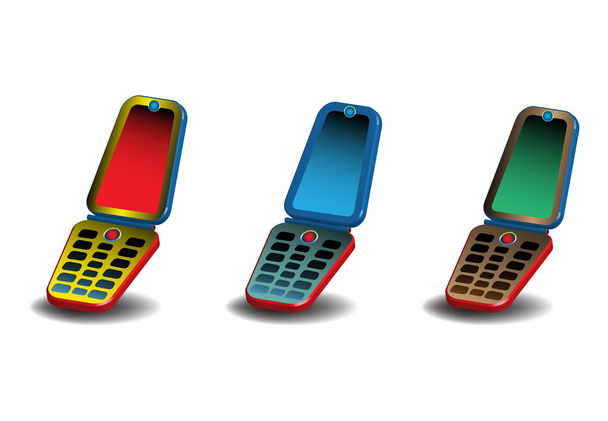 Mobile phones - Vector, Image