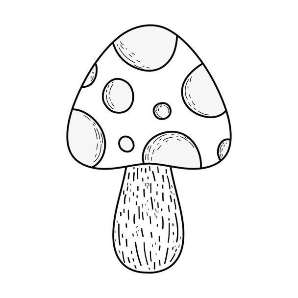 roztomilý malý houba ikonu vektorové ilustrace design - Vektor, obrázek