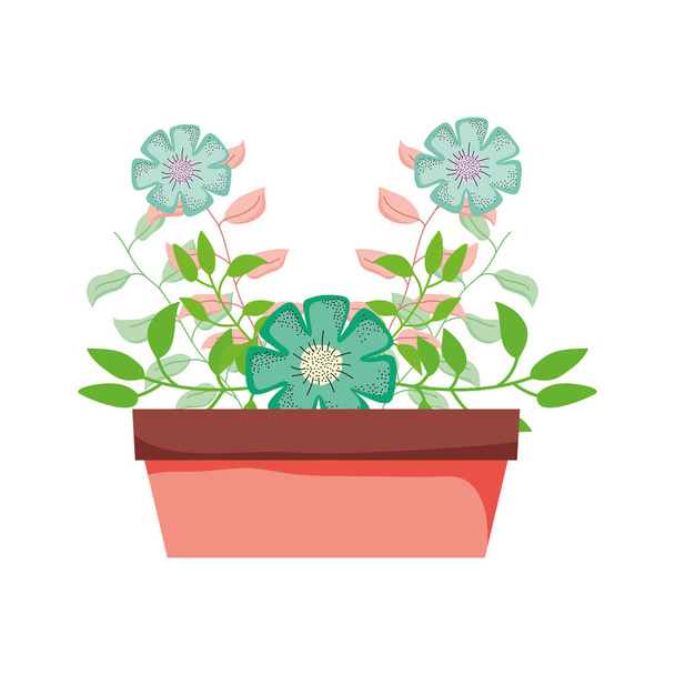 lindo houseplant decoración floral vector ilustración diseño
 - Vector, imagen