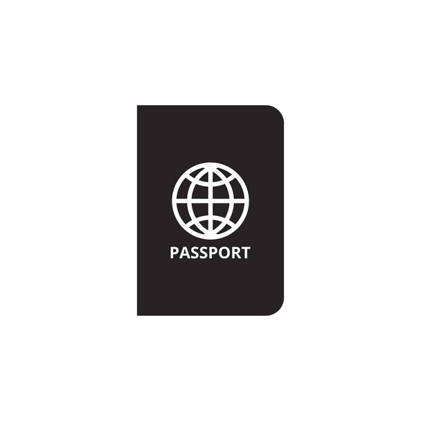 Passport simgesini grafik tasarım şablonu vektör izole - Vektör, Görsel