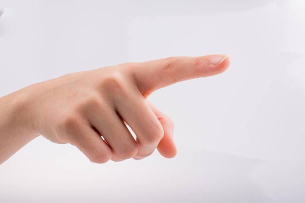 Рука, що вказує на білий фон
 - Фото, зображення