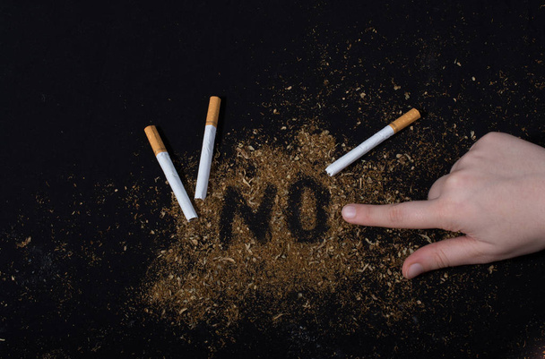 Affiche de la Journée mondiale sans tabac pour dire non au tabagisme - Photo, image