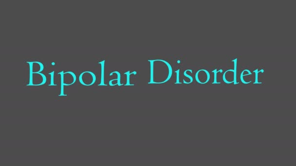 Trastorno bipolar palabra nube concepto
 - Metraje, vídeo