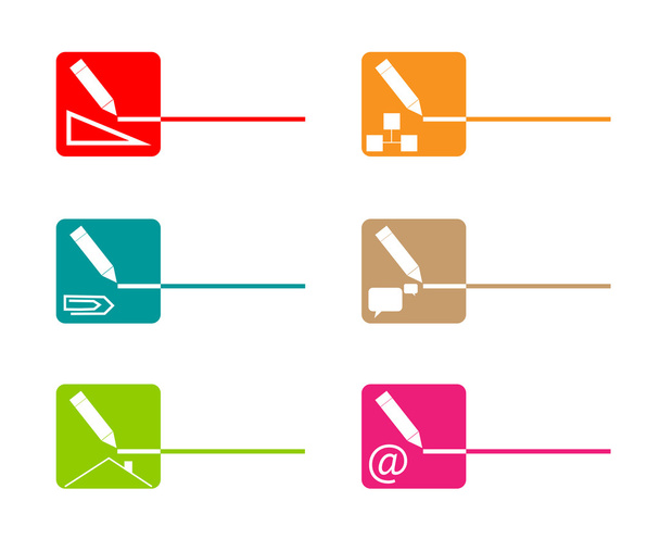 Icons - logos - Vector, imagen
