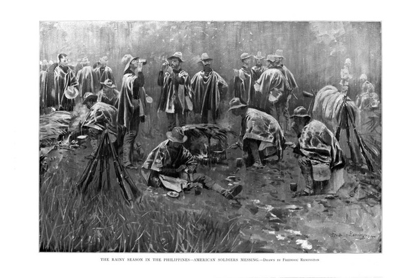 İspanyol-Amerikan savaşı. Eski resim - Fotoğraf, Görsel
