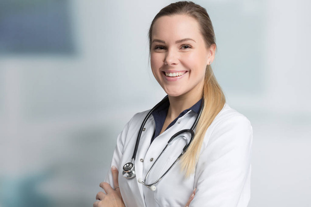 female doctor with stethoscope - Photo, Image