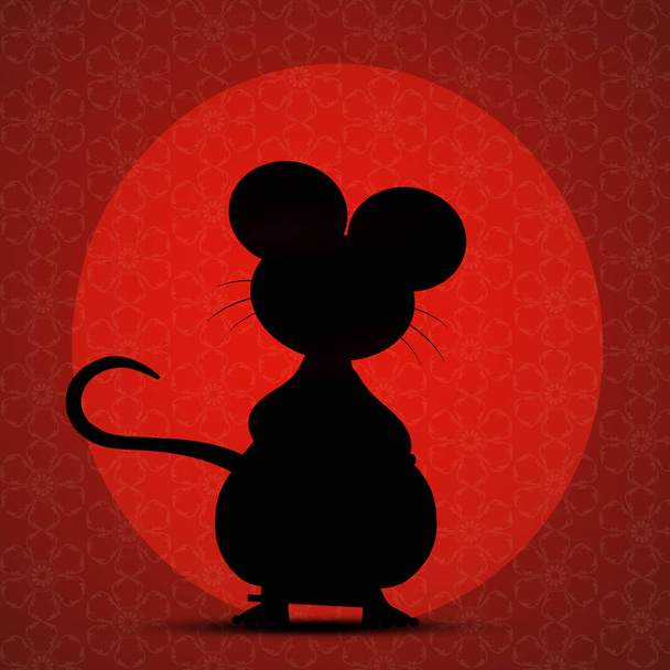 illustration of Chinese rat - Foto, afbeelding