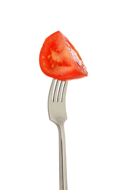 Vegetable on fork. - Photo, Image