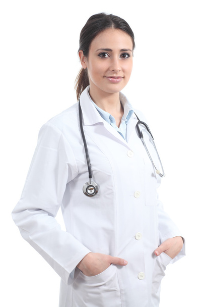 Beautiful doctor woman with a stethoscope - Fotó, kép