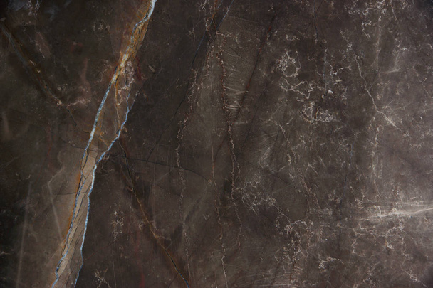 Natural stone brown marble with thin veins, called Bronze Amani. - Valokuva, kuva