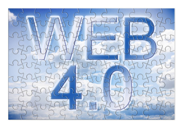 Web 4.0 - koncepcja obraz puzzle kształt - Zdjęcie, obraz