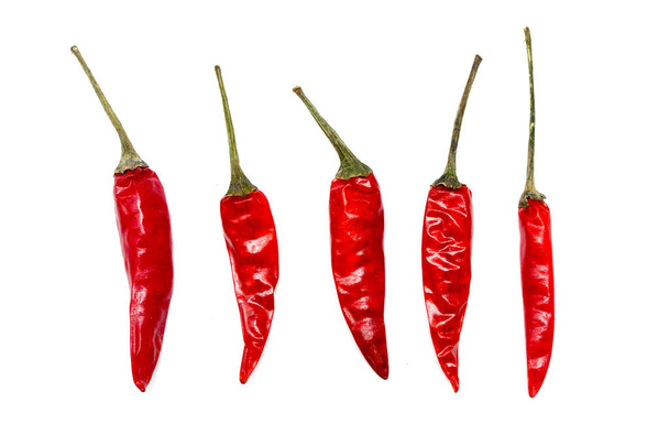 Piros chili paprika izolált fehér alapon - Fotó, kép