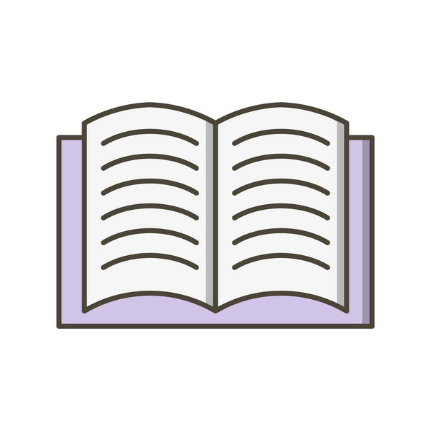 Ilustração do vetor do ícone do sinal do vetor do vetor do livro aberto para o uso pessoal e comercial
.. - Vetor, Imagem