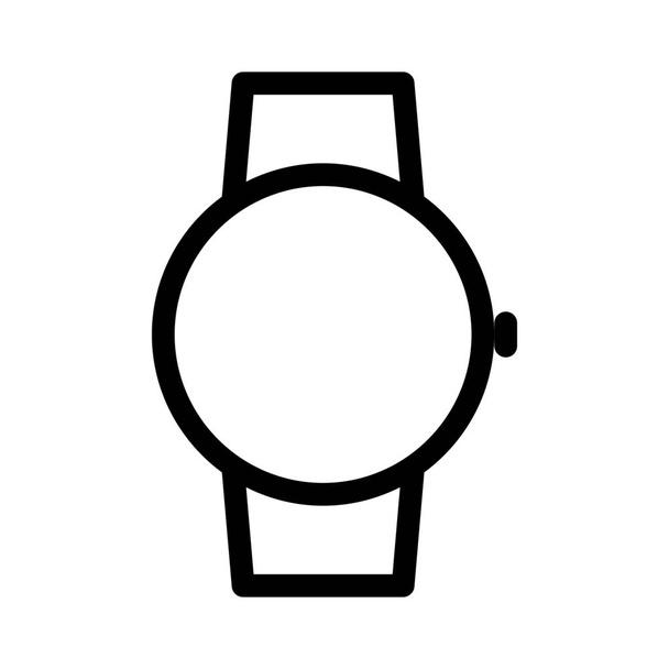Smartwatch Round Face simple line illustration - Vektori, kuva