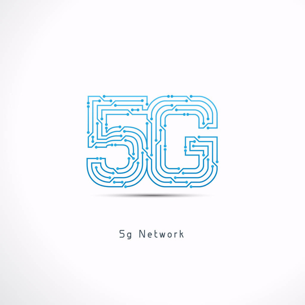 Technologie de communication icône 5G, Illustration vectorielle
. - Vecteur, image