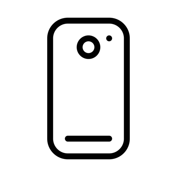 Caméra arrière Smartphone, illustration de ligne simple
 - Vecteur, image