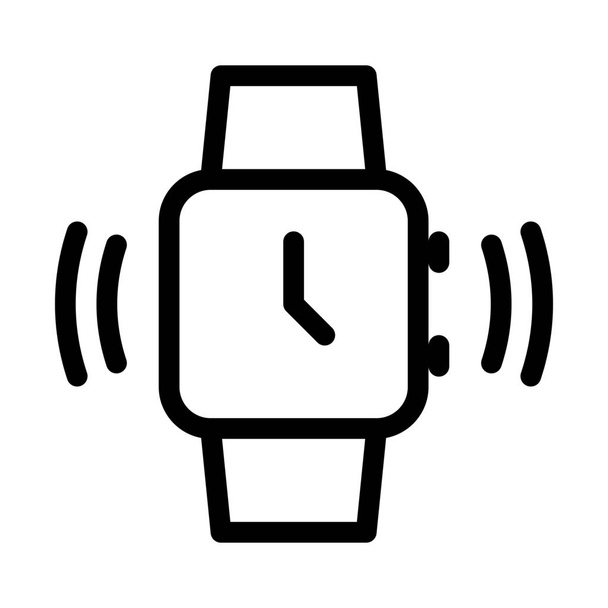 Smartwatch Ajuste de volumen ilustración de línea simple
 - Vector, imagen