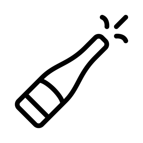 champagne ilustración vector abierto
 - Vector, imagen