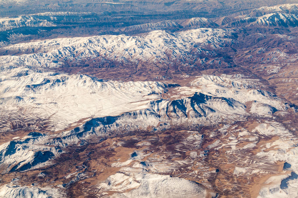 Aerial view of mountains near Khorramabad, Iran - 写真・画像