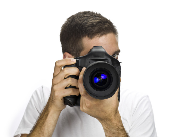 frontview of handheld camera - Foto, imagen