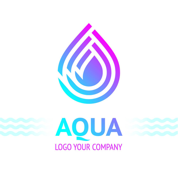Wassertropfen-Symbol, Logo-Template-Symbol für Ihr Design, Vektorillustration - Vektor, Bild
