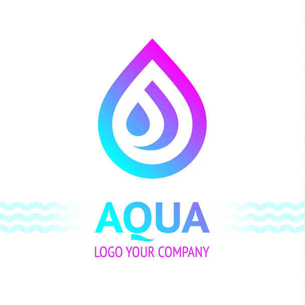 Wassertropfen-Symbol, Logo-Template-Symbol für Ihr Design, Vektorillustration - Vektor, Bild