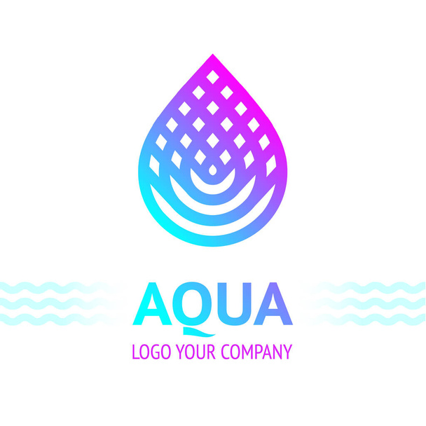 Symbole de goutte d'eau, icône de modèle de logo pour votre conception, illustration vectorielle
 - Vecteur, image