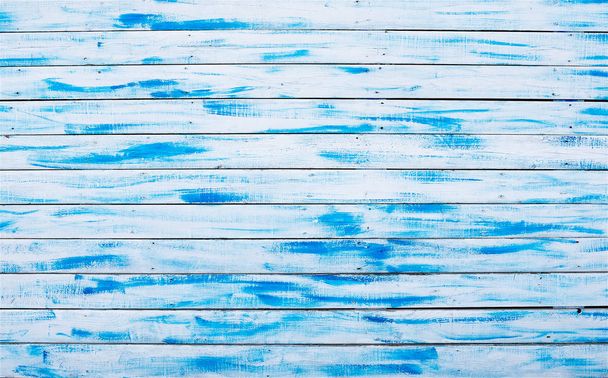 Tablones de madera azul y blanco. Fondo abstracto
  - Foto, imagen