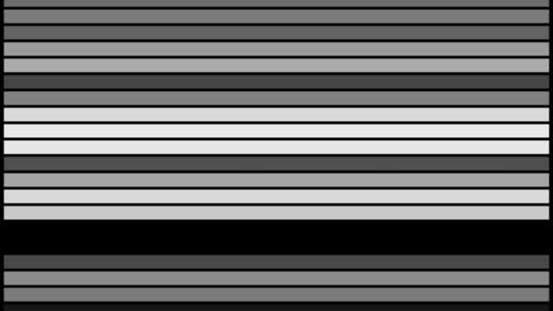 Absztrakt fekete-fehér vonal bár villog animációs videó - Felvétel, videó