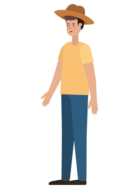 молодой человек аватар персонаж
 - Вектор,изображение