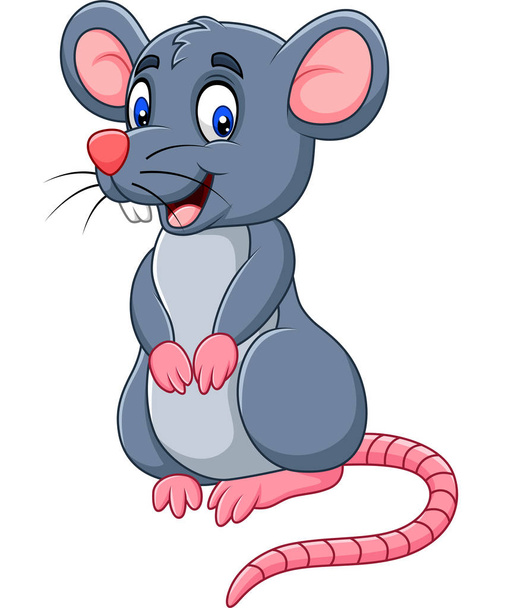 漫画面白いマウスのベクトル イラスト - ベクター画像