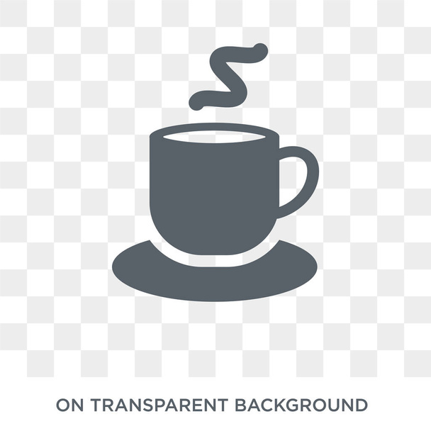Hot tea icon. Hot tea design concept from Winter collection. Simple element vector illustration on transparent background. - Vector, Image