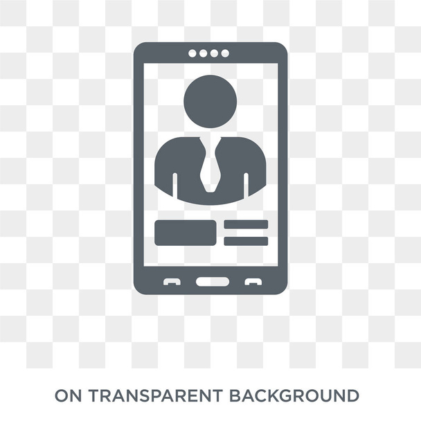 User Persona icon. Trendy flat vector User Persona icon on transparent background from Technology collection. High quality filled User Persona symbol use for web and mobile - Vector, Image