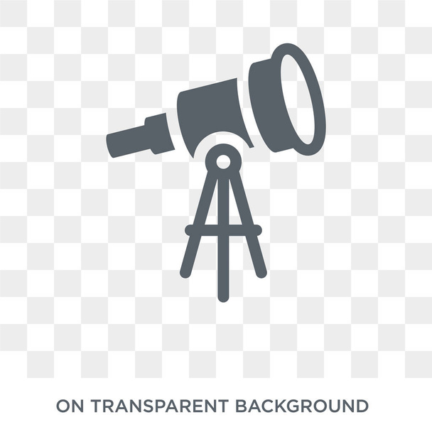 Telescope icon. Telescope design concept from Astronomy collection. Simple element vector illustration on transparent background. - Vector, Image