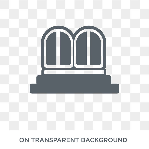 Caldarium icon. Trendy flat vector Caldarium icon on transparent background from sauna collection. High quality filled Caldarium symbol use for web and mobile - Vector, Image