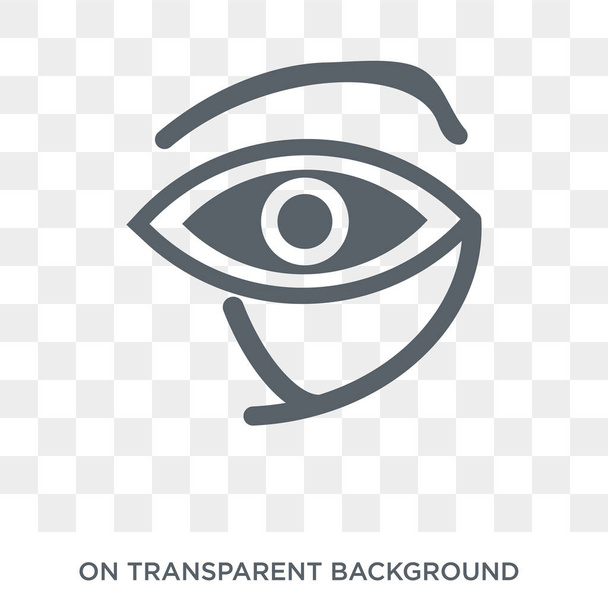 Ra-ikonin silmä. Trendikäs tasainen vektori Eye of ra kuvaketta läpinäkyvä tausta Uskonto kokoelma. Laadukas täytetty Eye of ra symbolin käyttö web ja mobiili
 - Vektori, kuva
