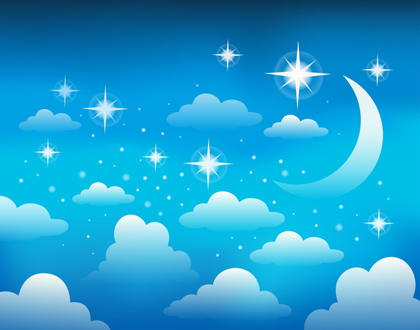 Night sky theme image 1 - Wektor, obraz