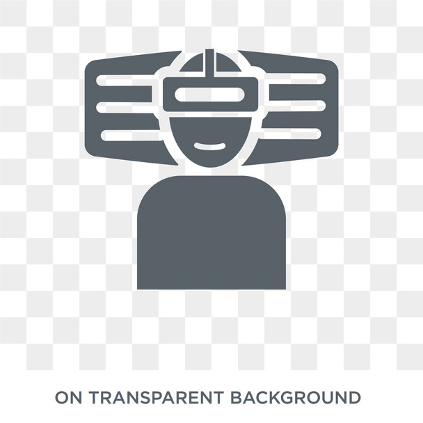 Immersive icon. Trendy flat vector Immersive icon on transparent background from Artificial Intelligence, Future Technology collection. High quality filled Immersive symbol use for web and mobile - ベクター画像