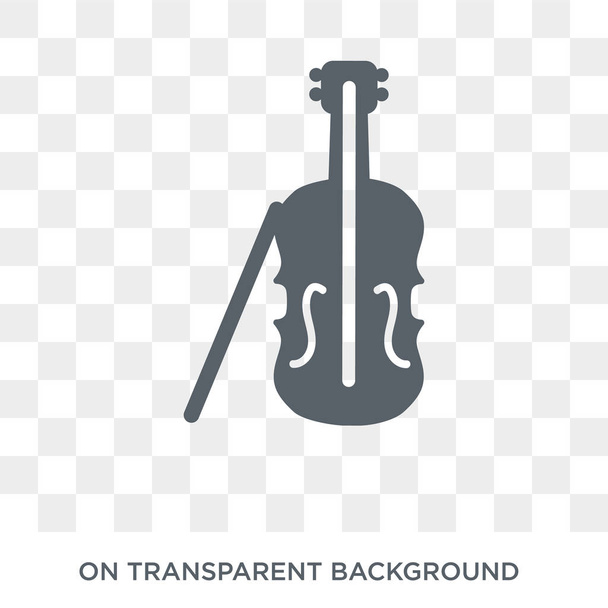 Violoncello icon. Violoncello design concept from Music collection. Simple element vector illustration on transparent background. - Vector, Image