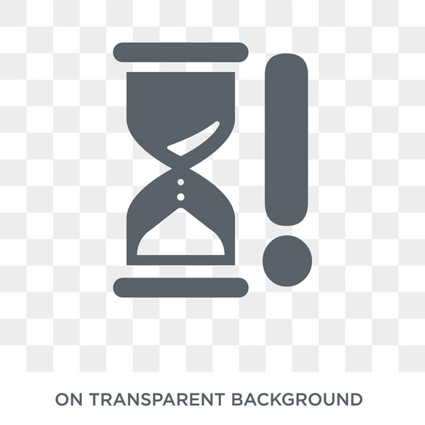 Out of time icon. Out of time design concept from Time managemnet collection. Simple element vector illustration on transparent background. - Vector, Image