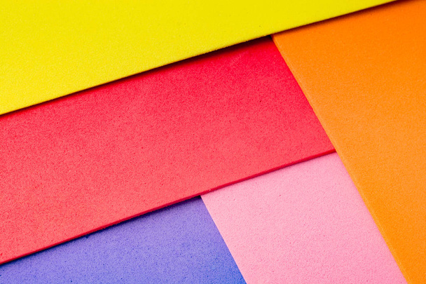 Material design colorful layers in geometric colorful overlap - Photo, image