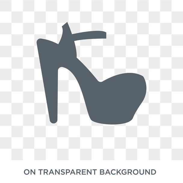 High heel icon. High heel design concept from  collection. Simple element vector illustration on transparent background. - Vettoriali, immagini