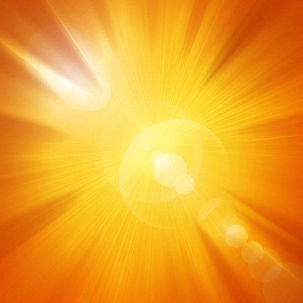 abstrakter Hintergrund mit Sonneneinstrahlung - Illustration - Foto, Bild