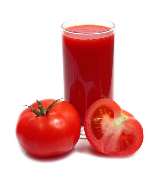 Tomatoes and juice - Фото, изображение