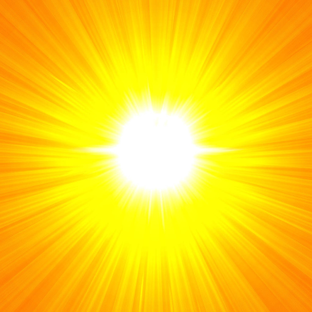 abstrakter Hintergrund mit Sonneneinstrahlung - Illustration - Foto, Bild