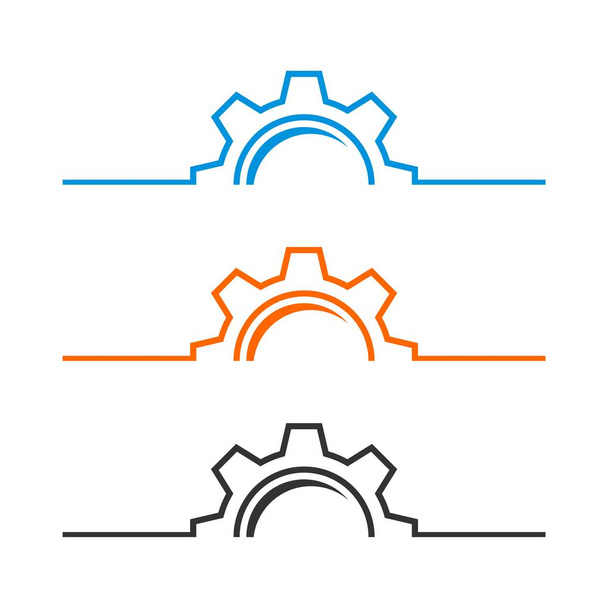 Tandrad Gear pictogrammalplaatje Logo - Vector, afbeelding