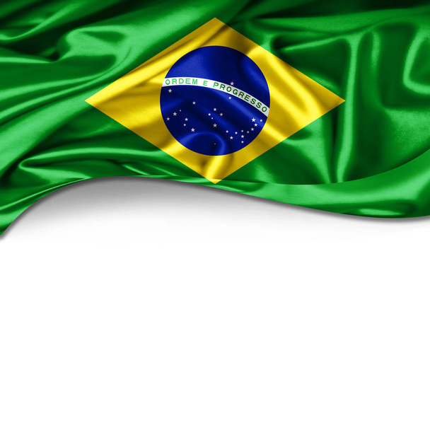 テキストや画像のコピー スペースを持つブラジルの国旗 - 写真・画像