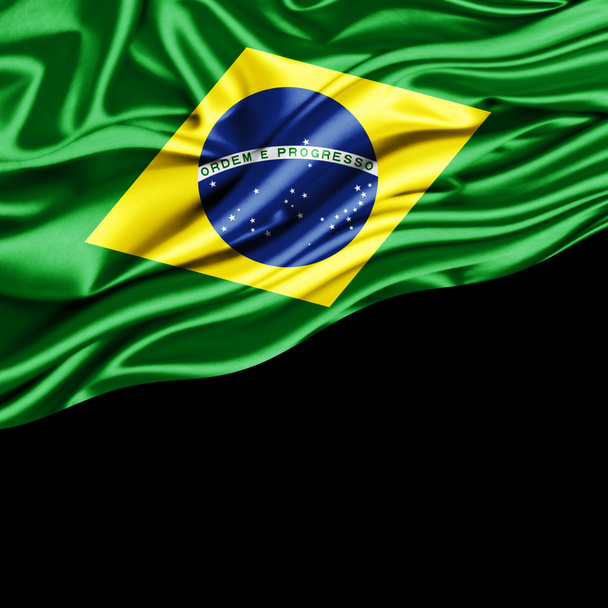 Bandera de Brasil con espacio de copia para su texto o imágenes
 - Foto, Imagen